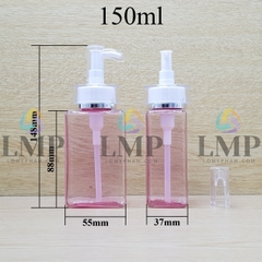 Chai lotion vuông đầu vòi voi
