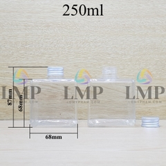 Chai lotion vuông nắp nhôm cuốn biên