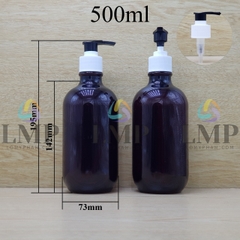 Chai PET 38g vòi van sọc 500ml