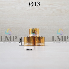 Nắp xi 2 viền Ø18 ( ko kèm nút chặn )