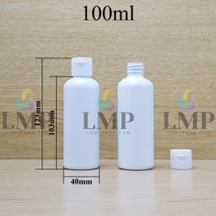 Chai vai tròn nắp bật sọc 100ml