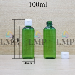 Chai vai tròn nắp bật sọc 100ml