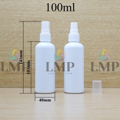 Chai vai tròn đầu phun sương sọc 100ml