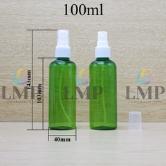 Chai vai tròn đầu phun sương sọc 100ml
