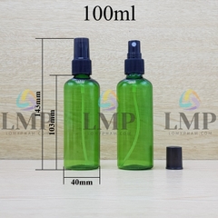 Chai vai tròn đầu phun sương sọc 100ml