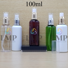 Chai vai tròn đầu phun sương xi 100ml