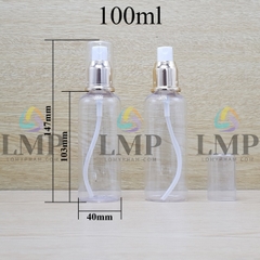 Chai vai tròn đầu phun sương xi 100ml