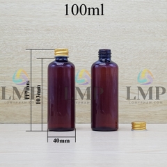 Chai vai tròn nắp nhôm cuốn 100ml