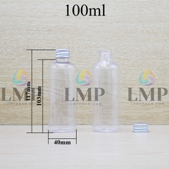 Chai vai tròn nắp nhôm cuốn 100ml