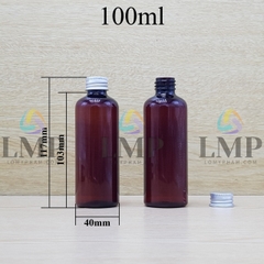 Chai vai tròn nắp nhôm cuốn 100ml