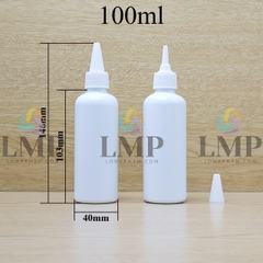 Chai vai tròn nắp nhọn sọc 100ml