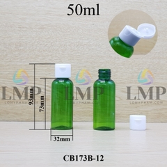 Chai vai tròn nắp bật sọc 50ml