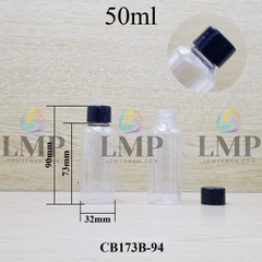 Chai vai tròn nắp vặn trơn 50ml ( ko nút chặn )