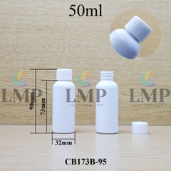 Chai vai tròn nắp vặn trơn 50ml ( ko nút chặn )