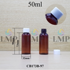 Chai vai tròn nắp vặn trơn 50ml ( ko nút chặn )