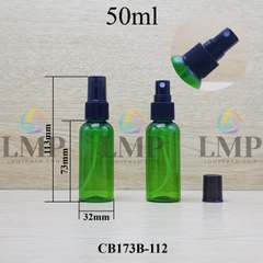 Chai vai tròn đầu phun sương sọc 50ml