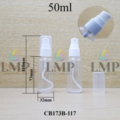 Chai vai tròn đầu xịt giọt 1 viền 50ml