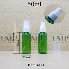 Chai vai tròn đầu xịt giọt 1 viền 50ml