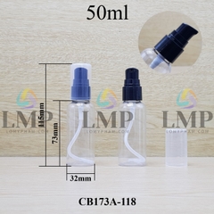 Chai vai tròn đầu xịt giọt 1 viền 50ml