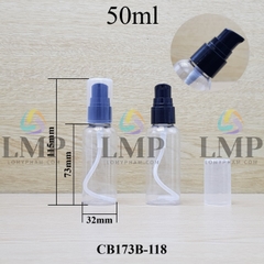 Chai vai tròn đầu xịt giọt 1 viền 50ml