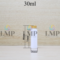 Chai vai ngang nắp nhôm cuốn 30ml
