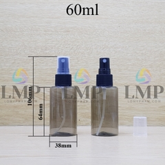 Chai PETG vai ngang đầu phun sương sọc