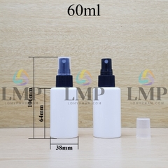 Chai PETG vai ngang đầu phun sương sọc