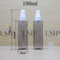 Chai PETG vai ngang đầu phun sương sọc