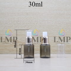 Chai PETG vai ngang đầu phun sương xi