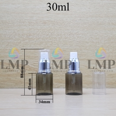 Chai PETG vai ngang đầu phun sương xi