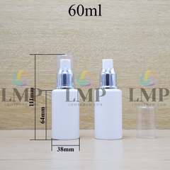 Chai PETG vai ngang đầu phun sương xi