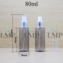 Chai PETG vai ngang đầu phun sương xi