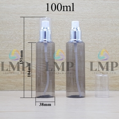 Chai PETG vai ngang đầu phun sương xi