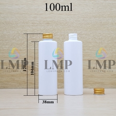 Chai PETG vai ngang nắp nhôm cuốn