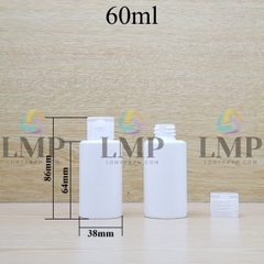 Chai PETG vai ngang nắp bật sọc