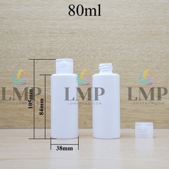 Chai PETG vai ngang nắp bật sọc