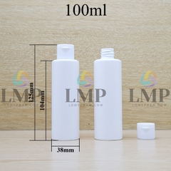 Chai PETG vai ngang nắp bật sọc