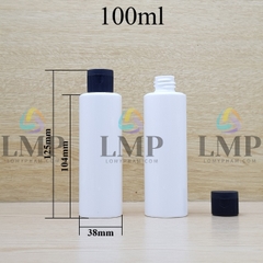 Chai PETG vai ngang nắp bật sọc