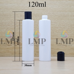 Chai PETG vai ngang nắp nhấn