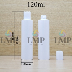 Chai PETG vai ngang nắp nhấn