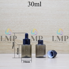 Chai PETG vai ngang nắp bóp khoen nhôm