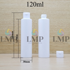 Chai PETG vai ngang nắp bật sọc