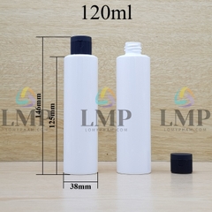 Chai PETG vai ngang nắp bật sọc