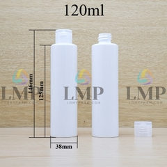 Chai PETG vai ngang nắp bật sọc