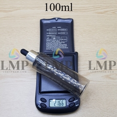 Chai PETG vai ngang nắp bóp khoen nhôm 100ml
