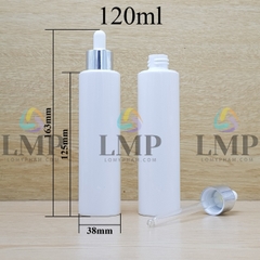 Chai PETG vai ngang nắp bóp khoen nhôm