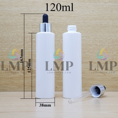 Chai PETG vai ngang nắp bóp khoen nhôm