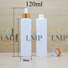 Chai PETG vai ngang nắp bóp khoen nhôm