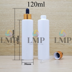 Chai PETG vai ngang nắp bóp khoen nhôm