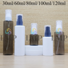 Chai PETG vai ngang đầu xịt giọt 1 viền